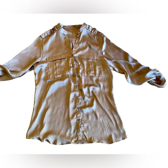 Gold Loose Fitting Blous - Picture 1 of 8